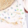 600pcs Birthday Confetti, Metallic Birthday Table Scatter Iridescent Party Confetti for DIY Crafts Cake Balloons Stars Ribbons Shapes Festive Table