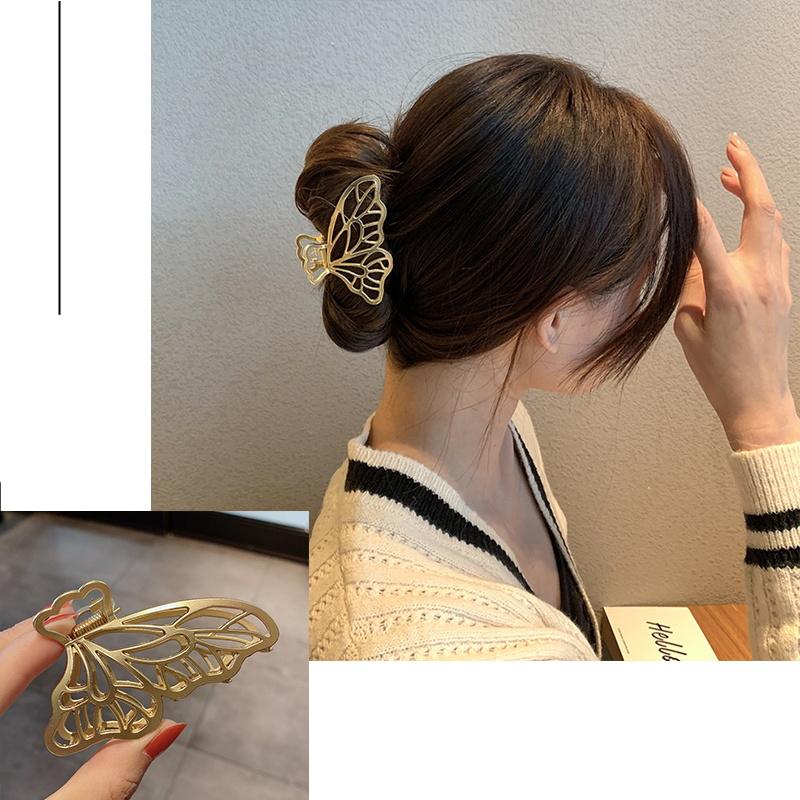 New Metal Claw Clip for Women Gold Geometric Hair Claw Large Size Headband Hairpin Claw Clip Hair Crab Hair Accessories