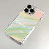 Watercolor Splashed Ink Phone Case For Samsung Galaxy S26 S25 Ultra S24 S23 FE S22 S21 Plus S20 A73 A72 Clear Bumper Cover