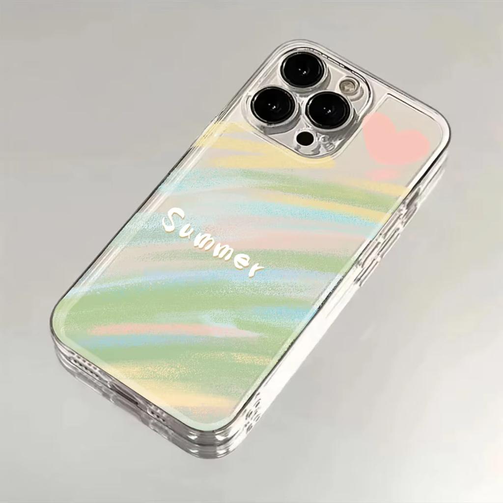 Watercolor Splashed Ink Phone Case For Samsung Galaxy S26 S25 Ultra S24 S23 FE S22 S21 Plus S20 A73 A72 Clear Bumper Cover