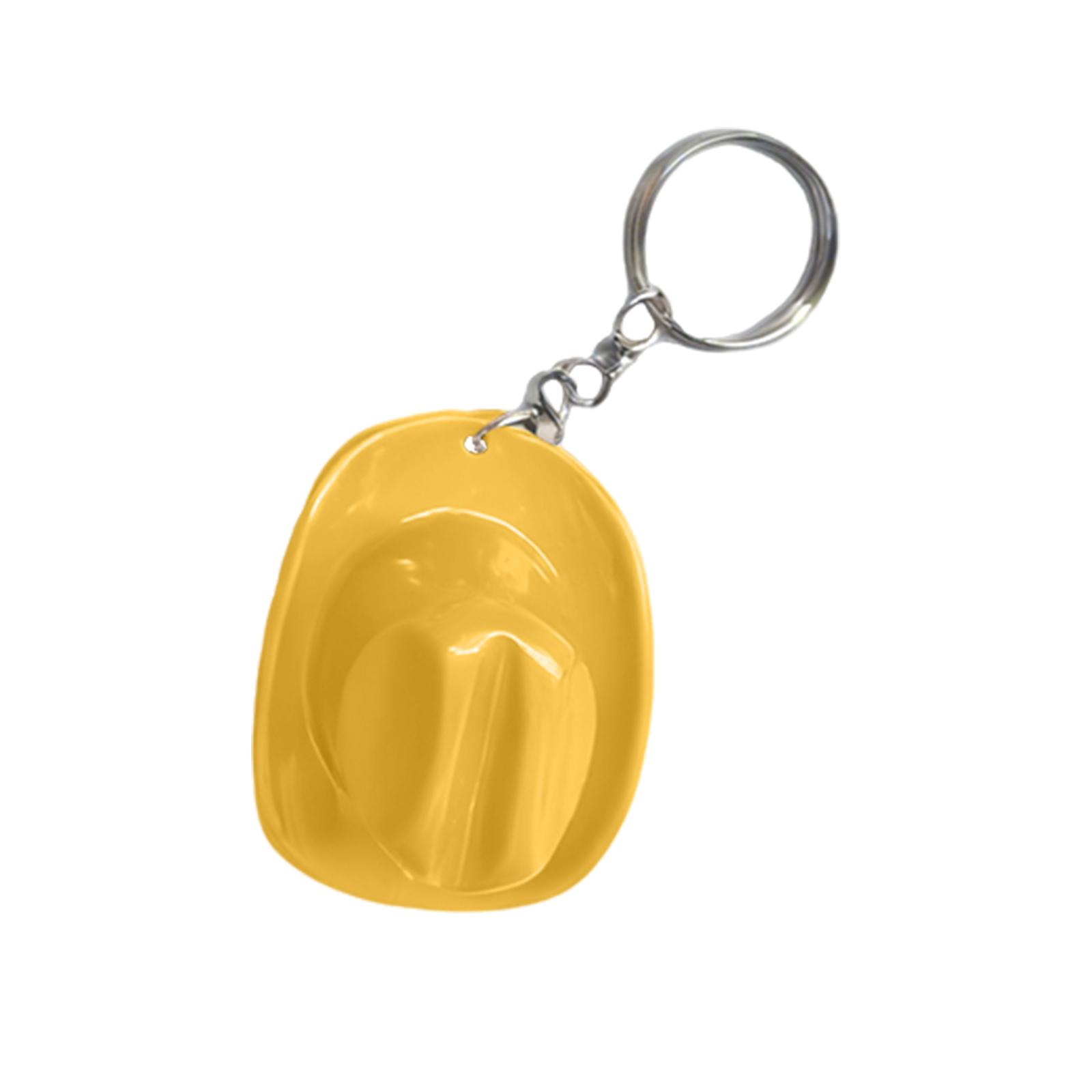 

Відкривачка для пляшок у формі ковбойського капелюха, Рекламний подарунок, Мультяшний брелок, Виготовлений з АБС-пластику, Компактний та зручний для носіння. One Size жовтий