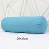 Long Pillow for Beds Cylinder Support Waist Leg Cushion Simple Solid Color Sun Lounger Backrest Pad Home Office Decor