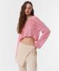 Kkuape Crop Cover-Up Knit Top_Neon Pink