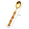 Bamboo Cutlery Sets Stainless Steel Dinnerware Sets Gold Wooden Tableware Western Food Knife Fork Teaspoon Cutleries