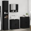 Bathroom Furniture Set 4 pcs Black 61 x 35 x 64 cm