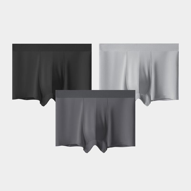 Miiow Men's Breathable Mid-Rise Modal Blend Boxer Briefs 3-Pack