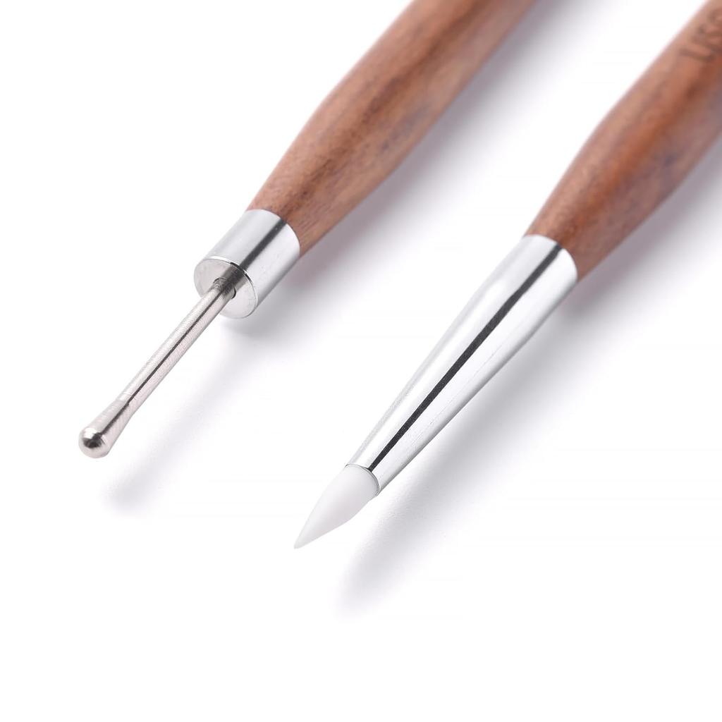 Nail Art Brushes Double Headed Nails Art Pen Multifunctional Gel Nail Polish Pens Nail Art Tools for Nail Glue Adjustment Nail Dotting Tool