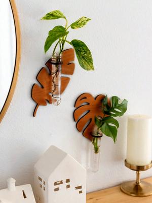 Shape Wall Planters for Indoor Plants Plant Propagation Station Wall Hanging Unique Gardening for Women Mom Plant Lovers Gifts