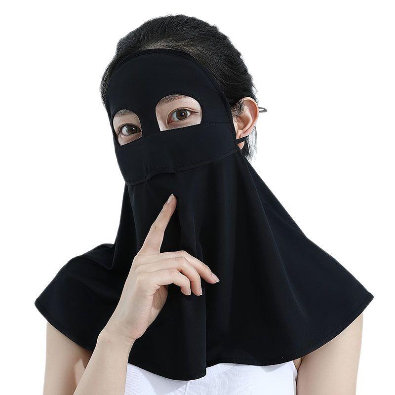 Unisex Eisseide Sonnenschutz Gesichtsmaske für Wind und Staub