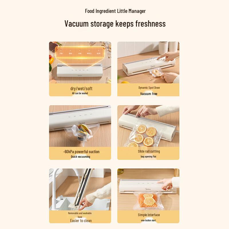 Midea Automatic Food Vacuum Sealer Machine