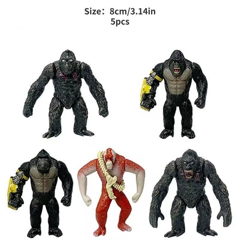 New 2nd Generation 12 Styles Godzilla Vs. King Kong Colorful Star Evolution Version King Kong Scar King Hand Office Toy Model Decoration