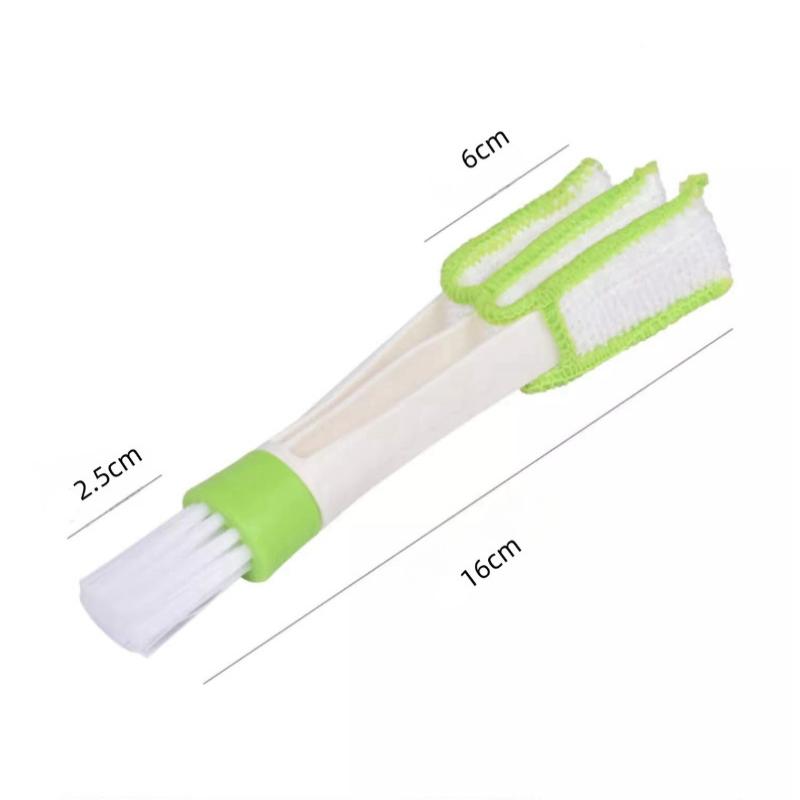 Double Ended Mini Dust Blind Cleaner, Car Vent Window Blind Detail Brush, Keyboard Cleaner, Hand Held Magic Brush Blind Duster
