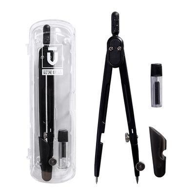 1 Satz Metallkompasse, Design, Zeichnung, technisches Instrument, Werkzeug, Büro, Schule, Schülerbedarf mit Box und Bleistiftmine