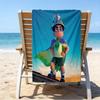proof beach towel with a Elio Ooooo & Glordon pattern - soft,absorbent,quick-drying,machine washable - perfect for swimming,camping,bathing