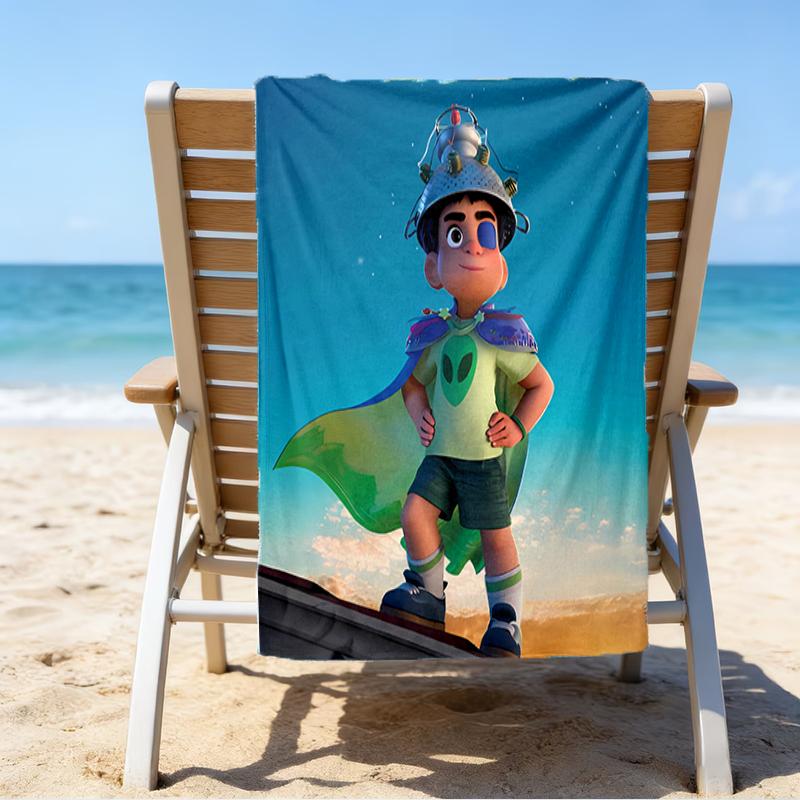 proof beach towel with a Elio Ooooo & Glordon pattern - soft,absorbent,quick-drying,machine washable - perfect for swimming,camping,bathing