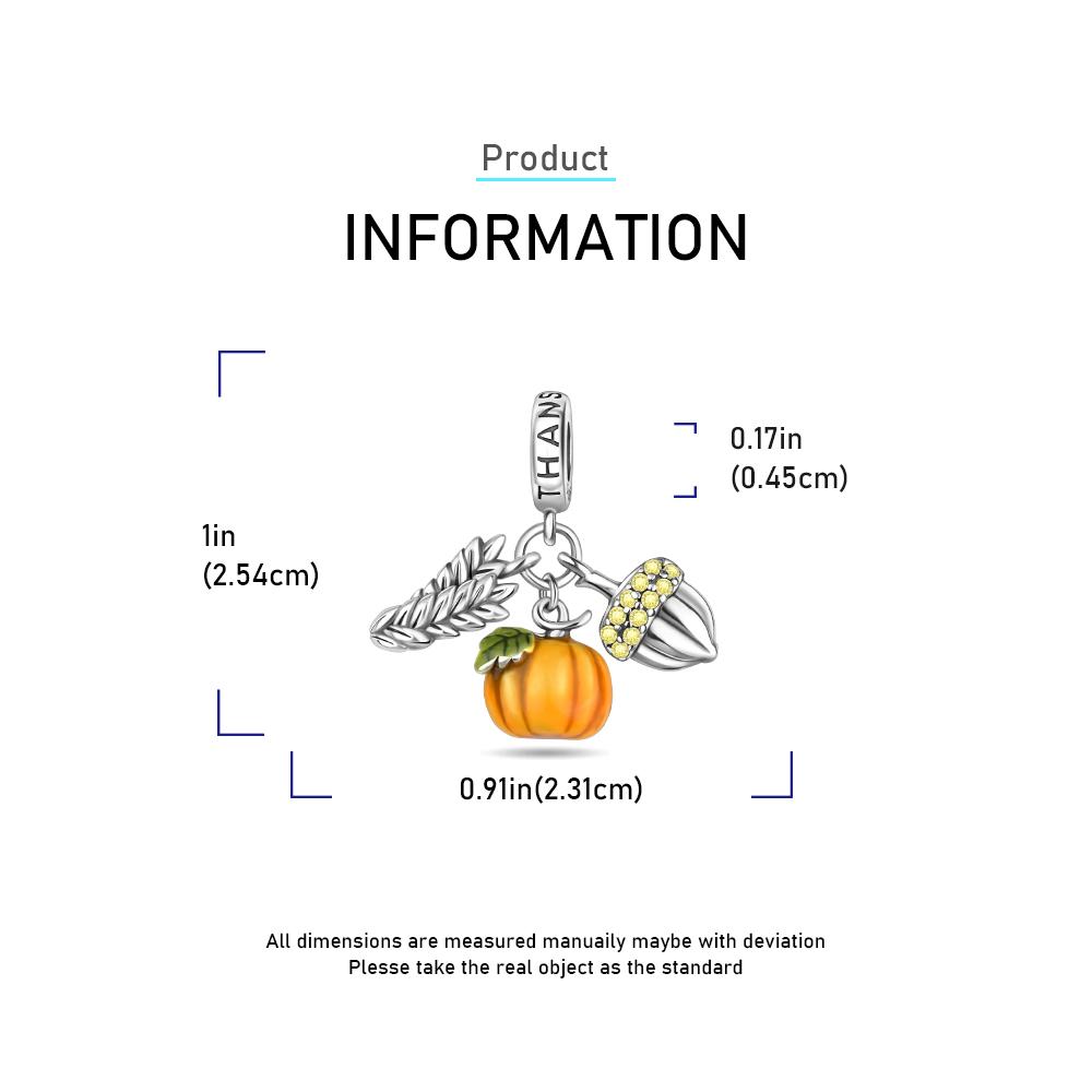 Pumpkin Bread Roast Chicken Beer Thanksgiving Gifts Copper Plated For Charms Copper Plated Original Bracelet For Jewelry Making