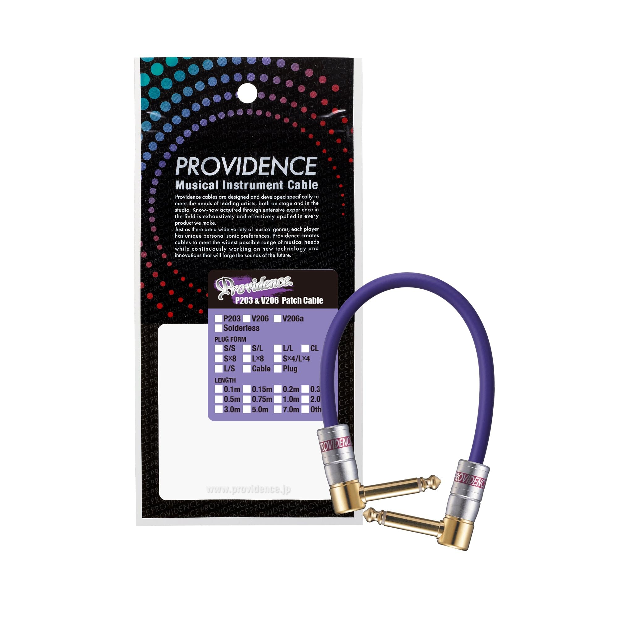 

Providence Patch Cable P203 1.5m LL (L TypeL Type) Plug
