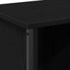 TV Cabinet in Black Oak Look 102 x 35 x 45 cm Engineered Wood