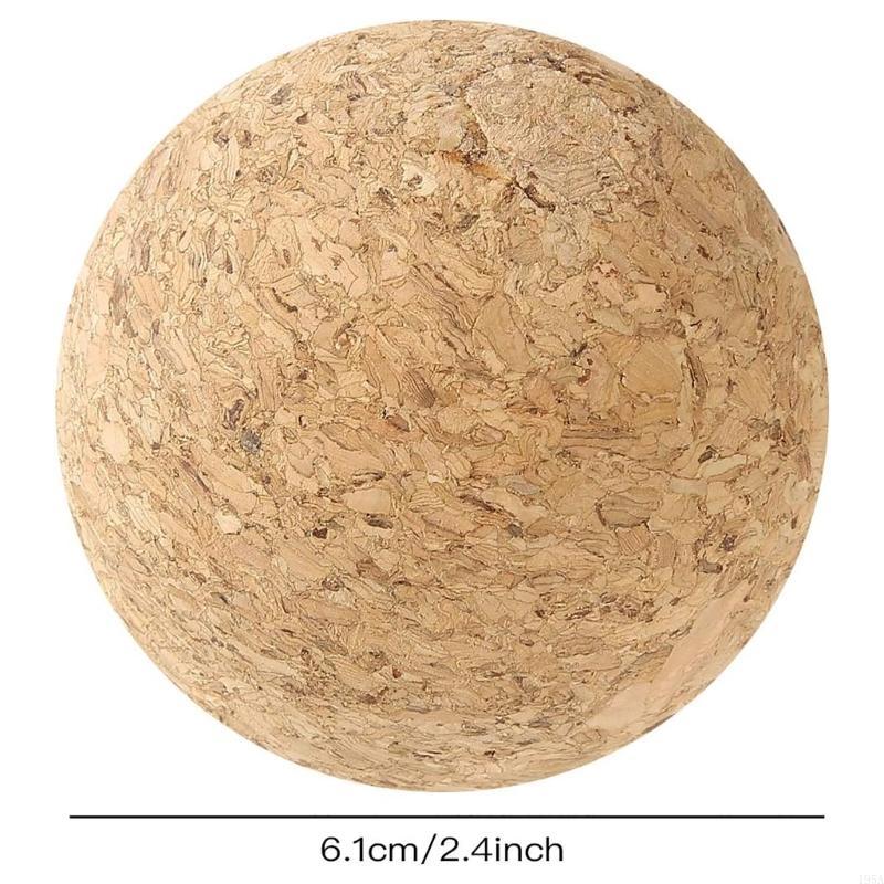 2pcs Wooden Cork Ball Stoppers 2.4inch Wine Cork Ball Replacement Practical Cork Ball Stopper 2pcs/set for Wine Bottles