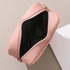 Fashionable Heart-Shaped Shoulder Bag Handbag Pu Leather Zipper Women'S Casual Wide Shoulder Strap Crossbody Bag
