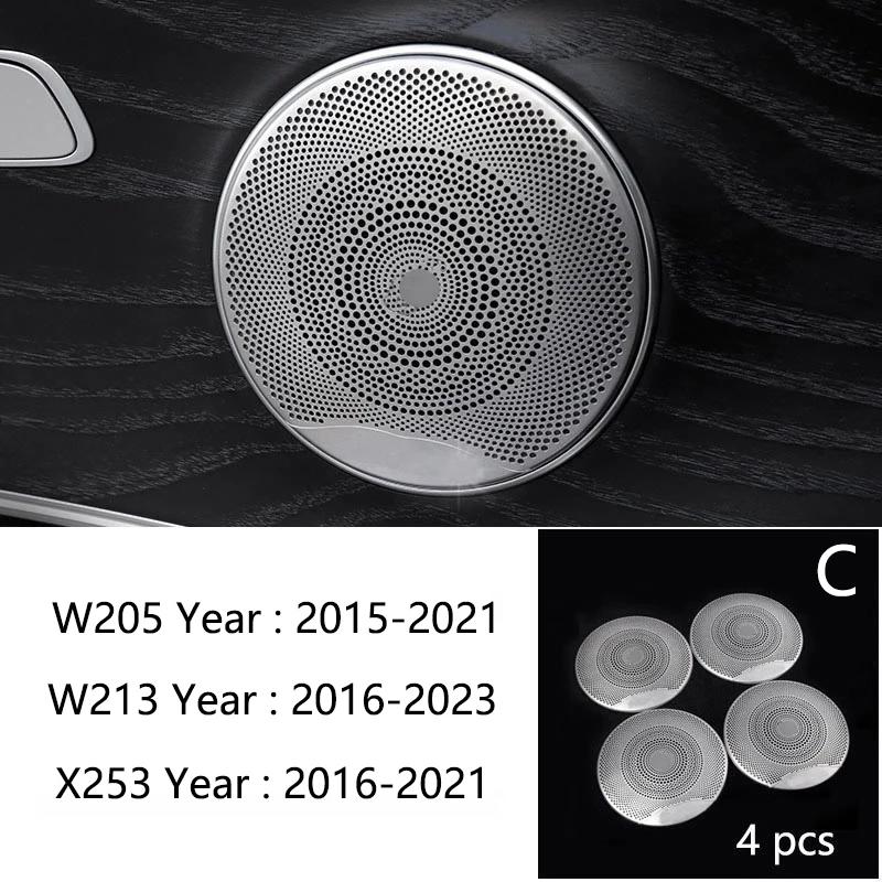 Car Interior Armrest Box Rear Air Vent Outlet Cover Trim Sticker for Mercedes Benz GLC C E Class W205 W213 X253 Auto Accessories
