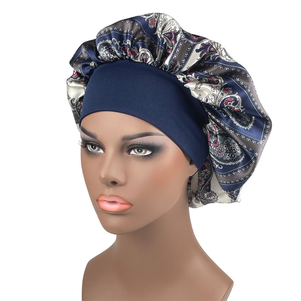 Satin Cashew Flower Elastic Nightcap