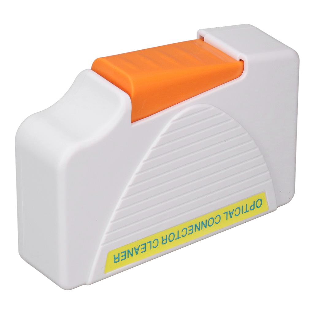 White Fiber Optic Cleaning Box Lightweight SC FC ST LC Optical Fiber Connector Fiber End Cleaner
