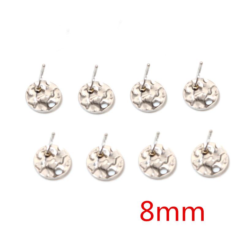 20pcs 316L Stainless Steel Geometric Earring Stud Earring Posts Connector Fashion Styles DIY Jewelry Making Findings Accessories