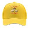 I GOAT YOU BABE VintageStyle Adjustable Baseball Cap with Goat Illustration  Washable Blend Perf Sandwich Baseball Cap
