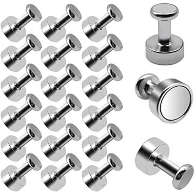 Manyetik Pano Neodimyum Mıknatıslar 18'li Paket Manyetik Mıknatıslar Güçlü Duyuru Panosu Manyetik Pano için Manyetik Pano Buzdolabı Koni Mıknatısları Nikel Kaplama