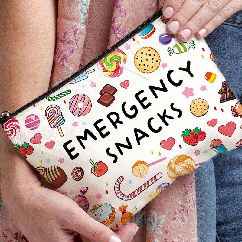 TV Program Makeup Bag - Women's Multi functional Zipper Cute Bag, Cartoon Letter Storage Bag, Small Storage Bag for Unisex