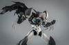 Robodo Original Version Shin Getter Robo Shin Getter 1 Threezero Arranged Version Black Made of Alloy Scarf Is Made of Cloth Painted Movable Figure