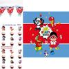 Party World Ryans Decoration Tableware Paper Cup Plate Banners Birthday Kids