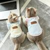Flying Sleeve Vest   Spring and Summer Thin Pet Dog Dog Teddy Yorkshire Bigbear Blue and White Gradient Cat Plaid T-Shirt