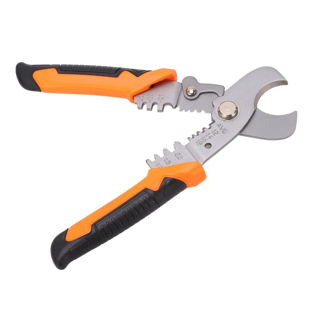 Stainless Steel Cable Cutter 6.9in Length Stripping Tool Convenient Crimper Tool  Repair Work