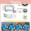 Hockey Football Hovering Toy Set Rechargeable Led With Goal For Childrens Gift