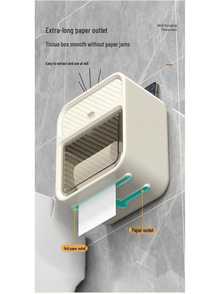 Luxuriöse Wandmontierte Doppelschichtige Badezimmer-Taschentuchbox