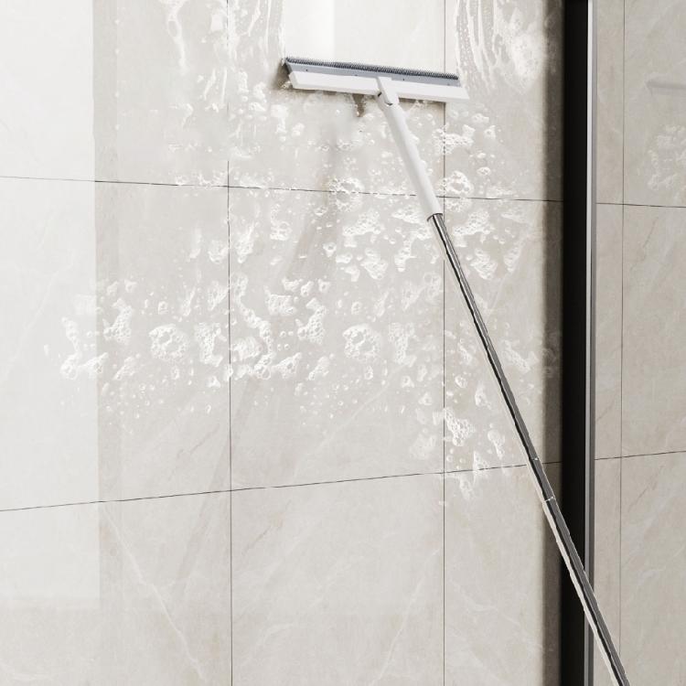 Ergonomic Bathroom Broom Silicone Floor Squeegee Scrubber For Tile Floor Space Saving Design Stable Construction