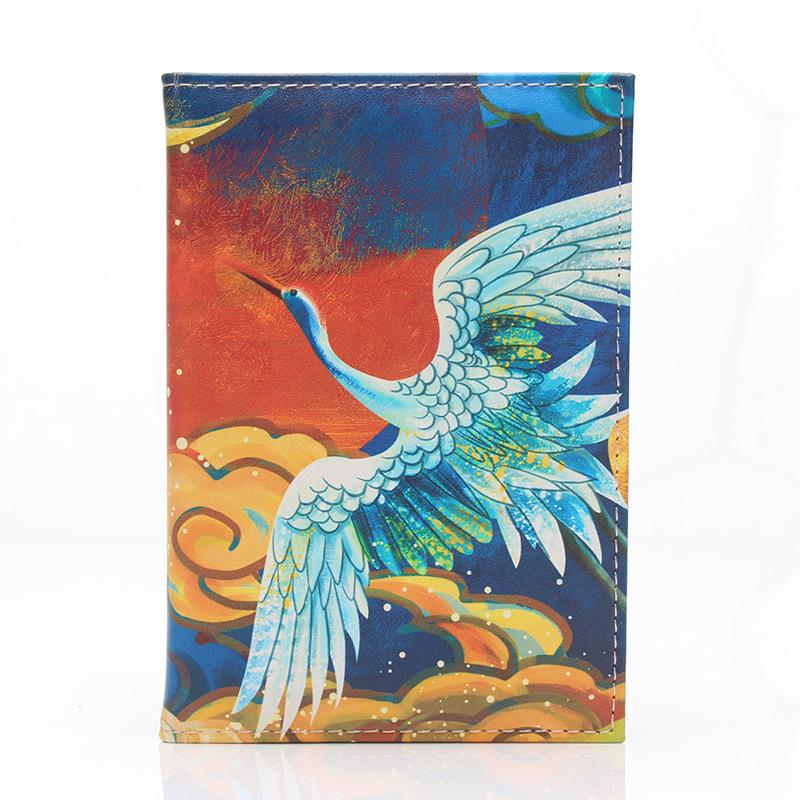 New Exquisite Mural Passport Cover Travel Accessories Cartoon PU Passport Holder Women Ticket ID Credit Card Holder Case