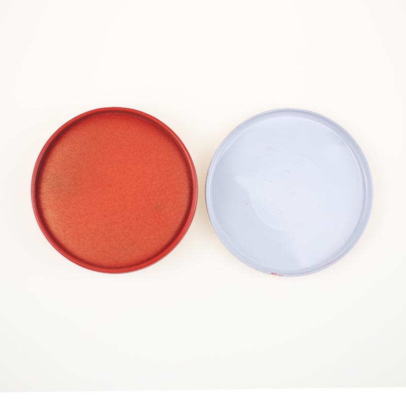 Tampone Inchiostro Rosso a Essiccazione Rapida in Scatola di Ferro per Artigianato con Timbri - Disponibile in Formati Grande, Medio, Piccolo