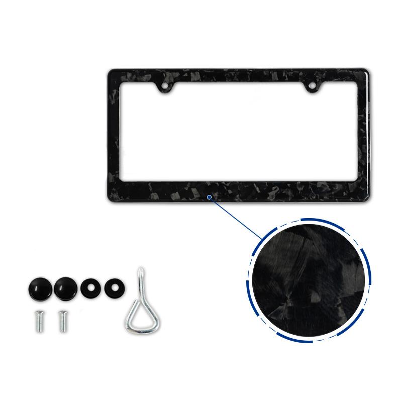 Universal US Standard Size Carbon Fiber Car License Plate Frame Cover Holder 16*32CM License Plate Frame Protection Parts License Plate Covers Frames