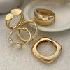 Ingemark Exaggerated Punk Smooth Heavy Metal Chunky Spring Bangles Women Hip Hop Gold Color Arm Bracelet Steampunk Men Jewelry