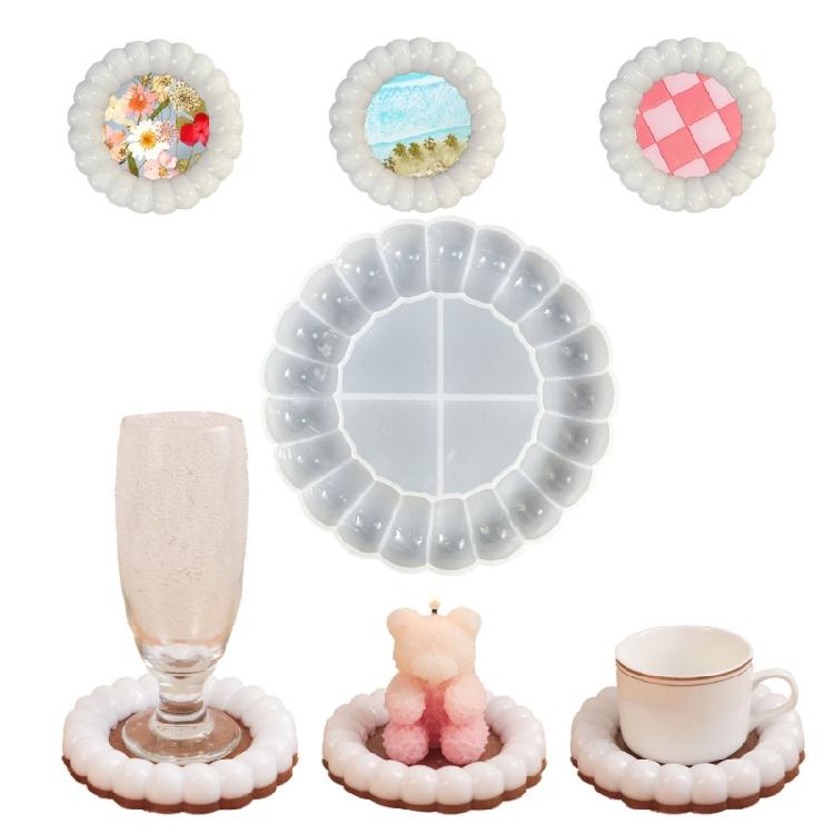 Jewelry Tray Mold Silicone Mould Multishaped Jewelry Dish Molds Bubble Coaster