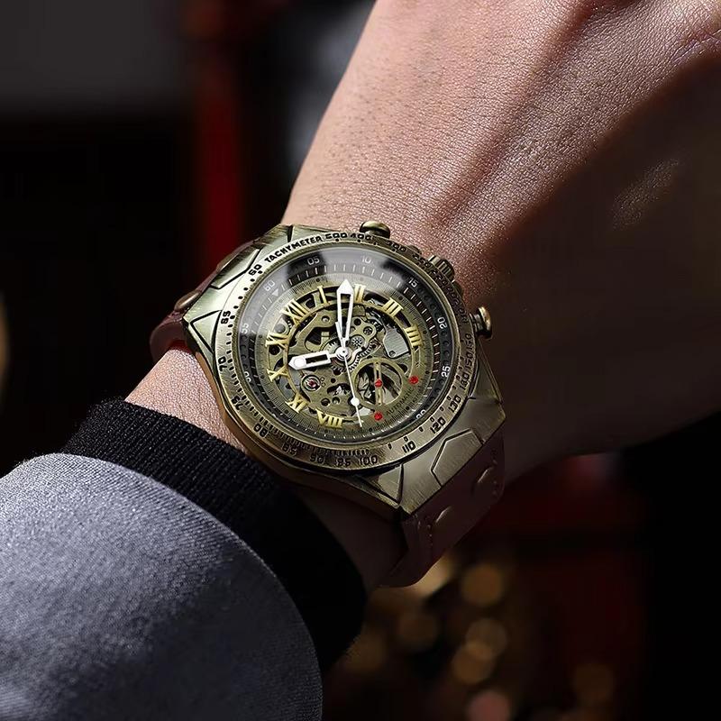 UTHAI M27 Retro Fashion Men's Watch Fashion Leisure Fully Automatic Mechanical Machine Watch Business Clock Gift