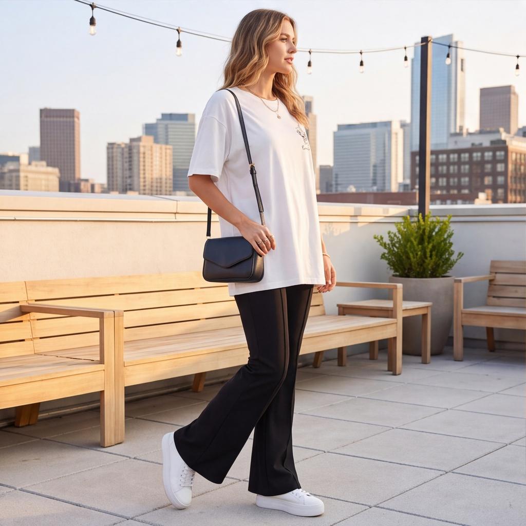 Women's Color Wide Leg Business Pants Loose Fit Straight Leg Trousers