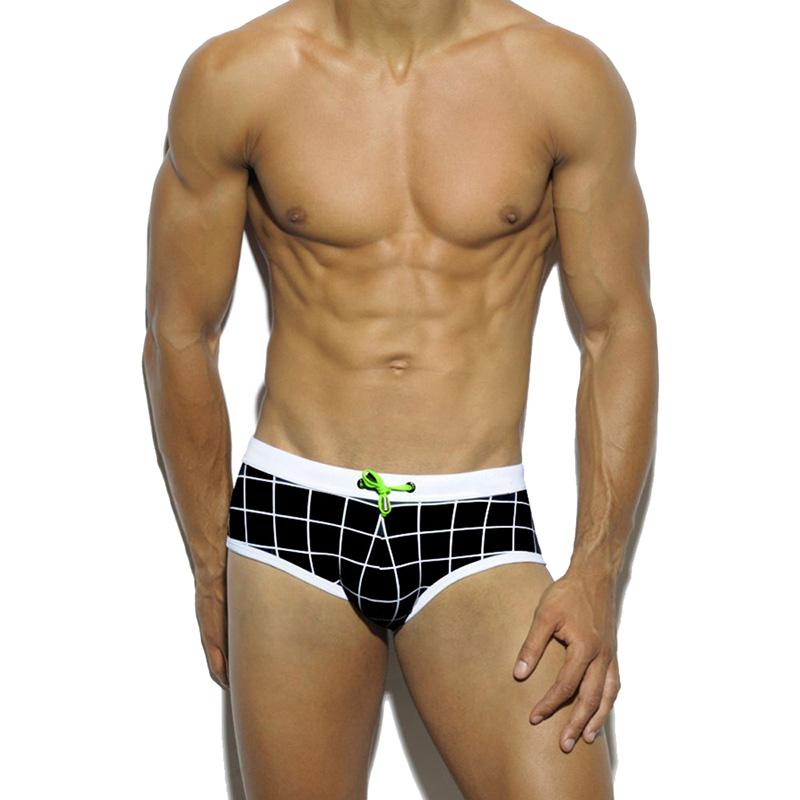 Push Up Pad Pánské Sexy Swim Trunks Muži Plavky Bikiny Plavky Pláž Koupání Surf Sunga