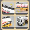 1:50 Scale Oil Tank Truck Miniature Cars Models Toys Alloy Diecast Doors Opened Wheel Pull Back Vehicle For Children Adult Gifts
