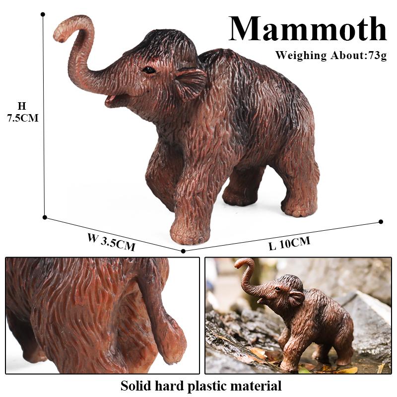 Oenux African Wild Animals Elephant Model Simulation Big Mammoth Action Figures Figurine PVC Educational Toy For Kids Gift