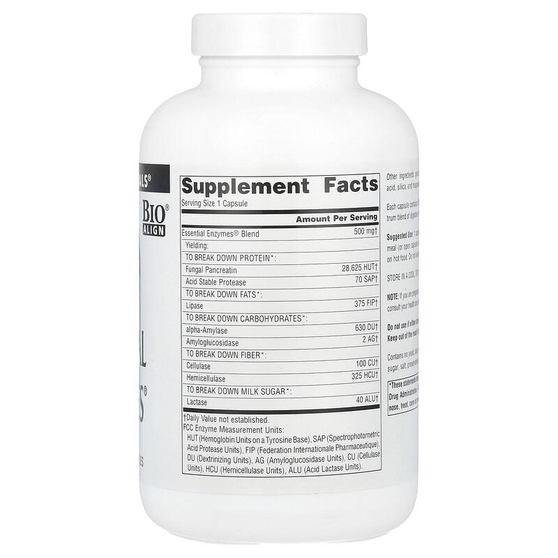 Daily Essential Enzymes®, 500 mg, 240 Capsules
