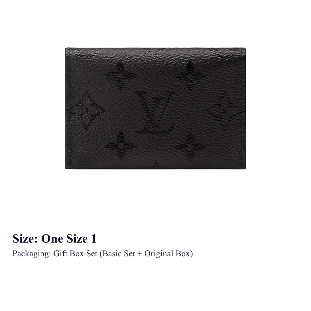 LOUIS VUITTON SLIM Monogram Midnight Coated Canvas Card Holder Card Holder Men's Black M26733